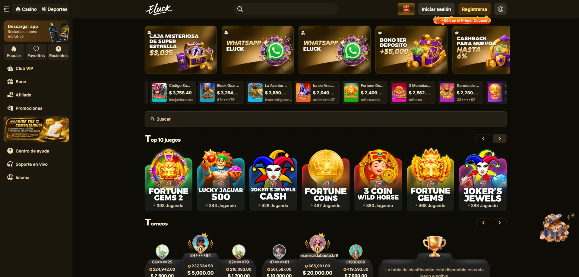 Eluck Casino plataforma de juegos en línea confiable para México